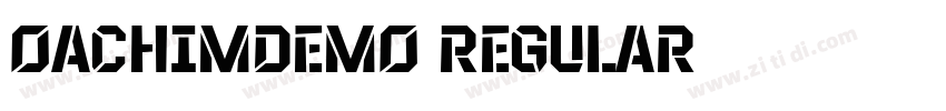 OachimDemo Regular字体转换